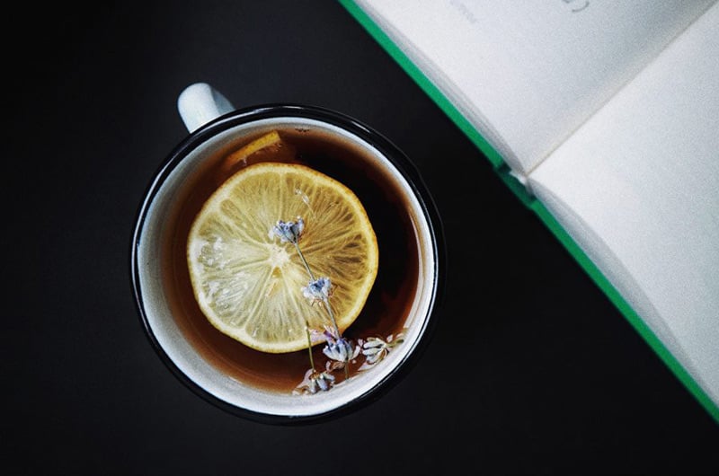 herbal tea is good and lemon.